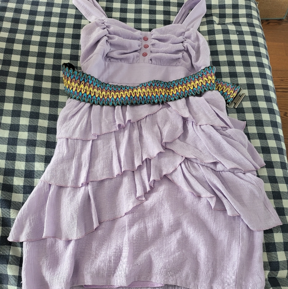 Purple short dress